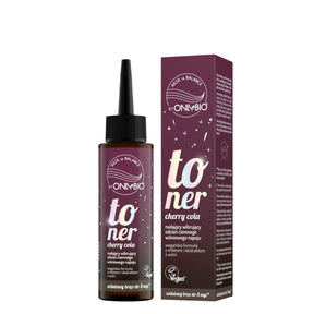 OnlyBio Hair Balance Hair Toner Cherry-Cola - retail hair-care container isolated on a white background
