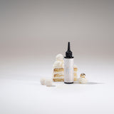 OnlyBio Hair Balance Hair Toner Coconut Cream - product and colour result shown on hair