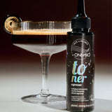 OnlyBio Hair Balance Hair Toner Espresso - product and colour result shown on hair