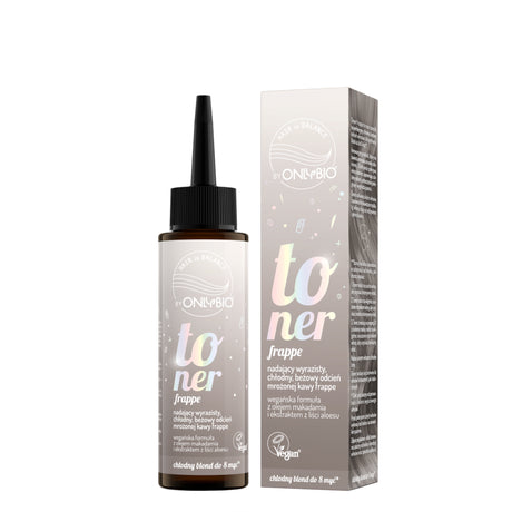 OnlyBio Hair Balance Hair Toner Frappe - retail hair-care container isolated on a white background