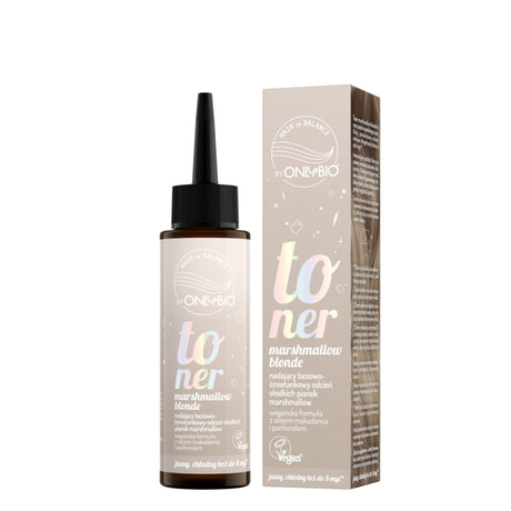 OnlyBio Hair Balance Hair Toner Marshmallow Blonde - retail hair-care container isolated on a white background