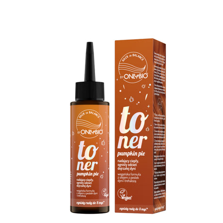 OnlyBio Hair Balance Hair Toner Pumpkin Pie - retail hair-care container isolated on a white background