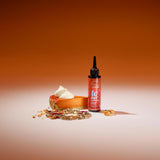 OnlyBio Hair Balance Hair Toner Pumpkin Pie - product and colour result shown on hair