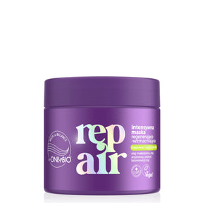 OnlyBio Hair Balance Repair Intensive Regenerating & Strengthening Mask - retail hair-care container isolated on a white background