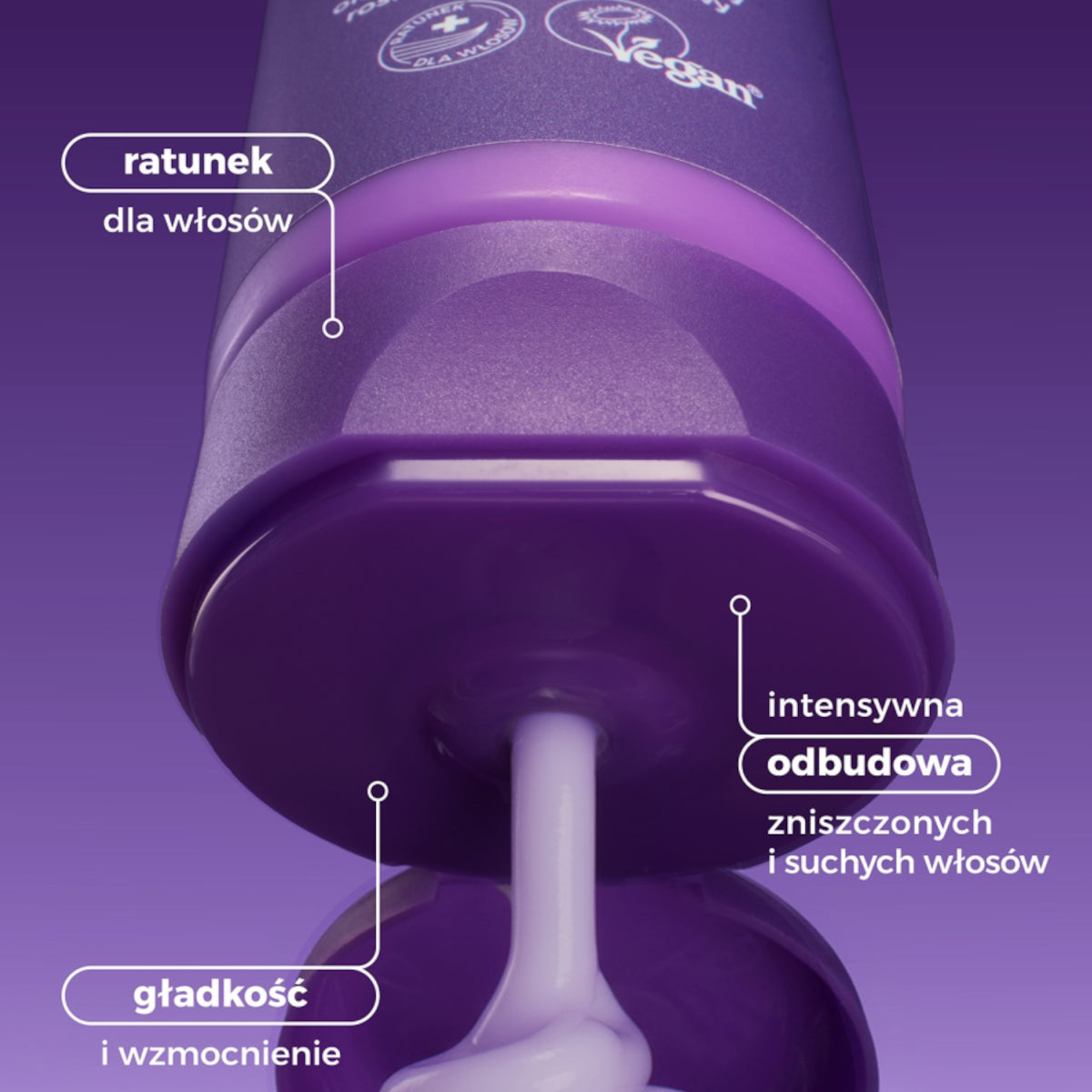 OnlyBio Hair Balance Repair Regenerating & Strengthening Hair Conditioner - product and colour result shown on hair
