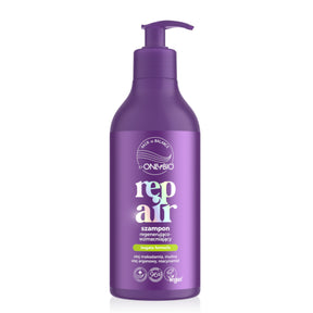 OnlyBio Hair Balance Repair Regenerating & Strengthening Hair Shampoo - retail hair-care container isolated on a white background