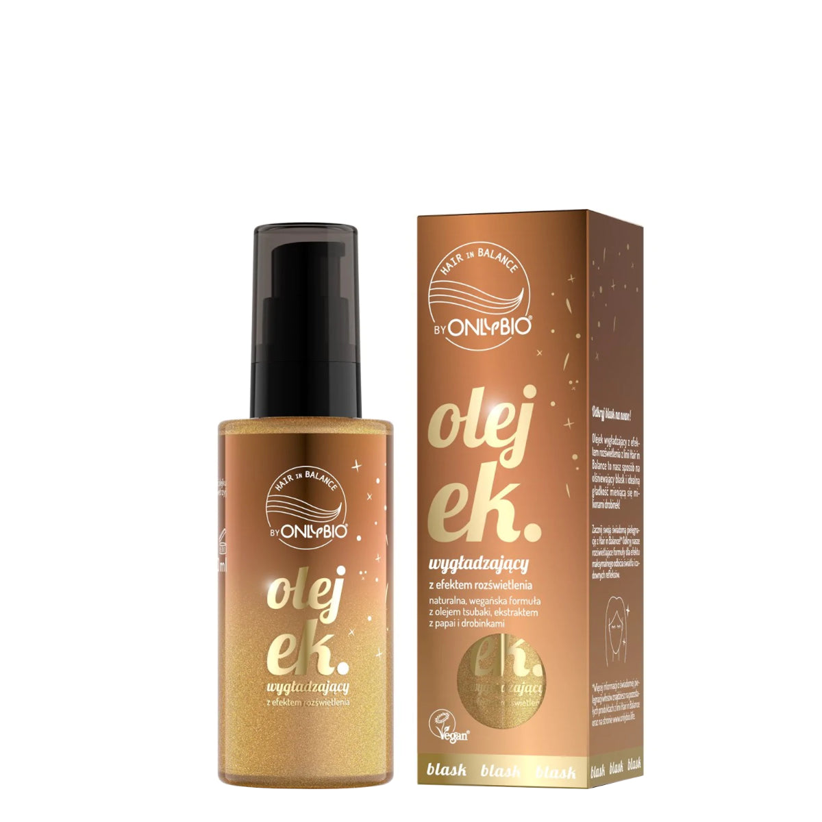 OnlyBio Hair Balance Smoothing Oil Illuminating Effect 70ml - isolated on a white background