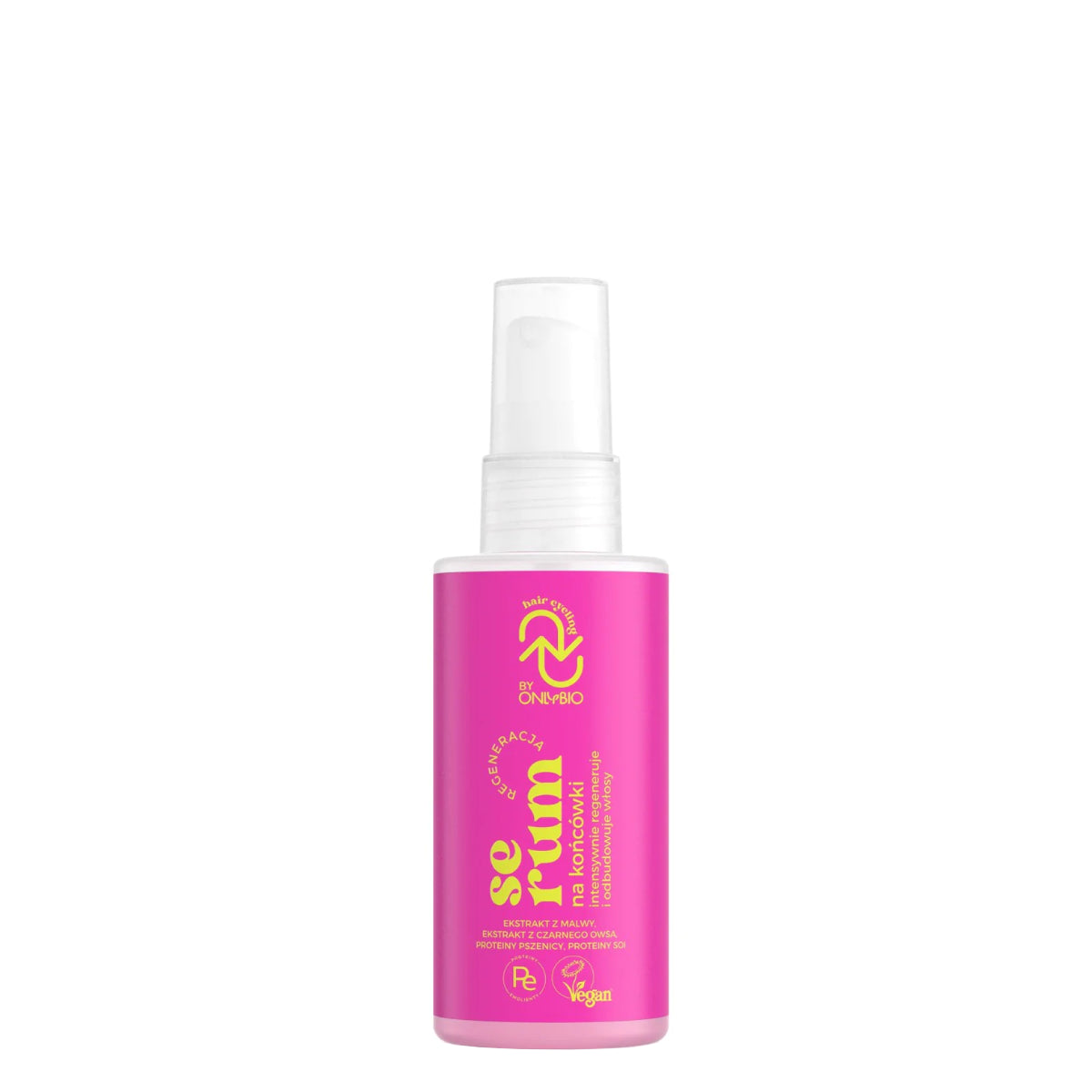 OnlyBio Hair Cycling Regeneration Hair Ends Serum - retail hair-care container isolated on a white background