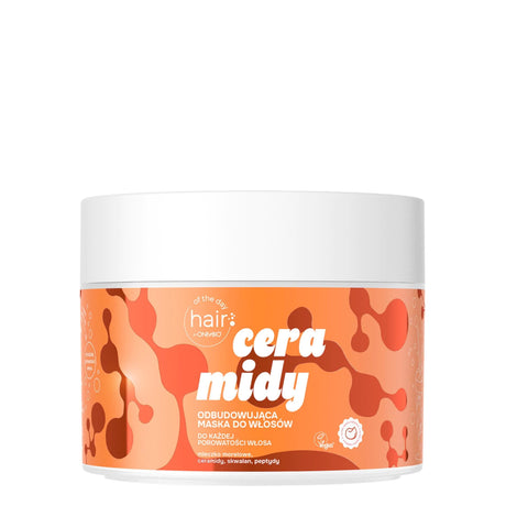 OnlyBio Hair of the Day Ceramides Rebuilding Hair Mask - retail hair-care container isolated on a white background