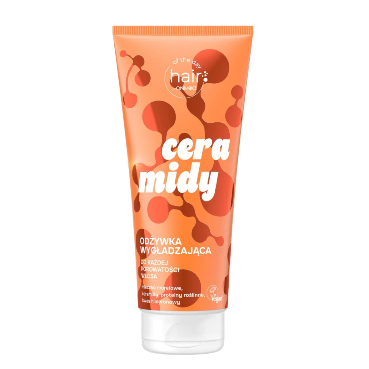 OnlyBio Hair of the Day Ceramides Smoothing Conditioner - retail hair-care container isolated on a white background