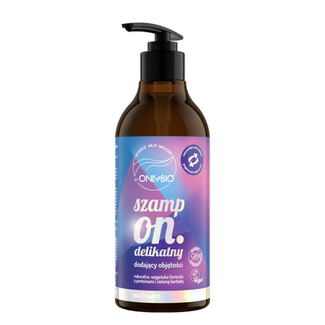 OnlyBio Reverse Washing Gentle Volumizing Shampoo - retail hair-care container isolated on a white background