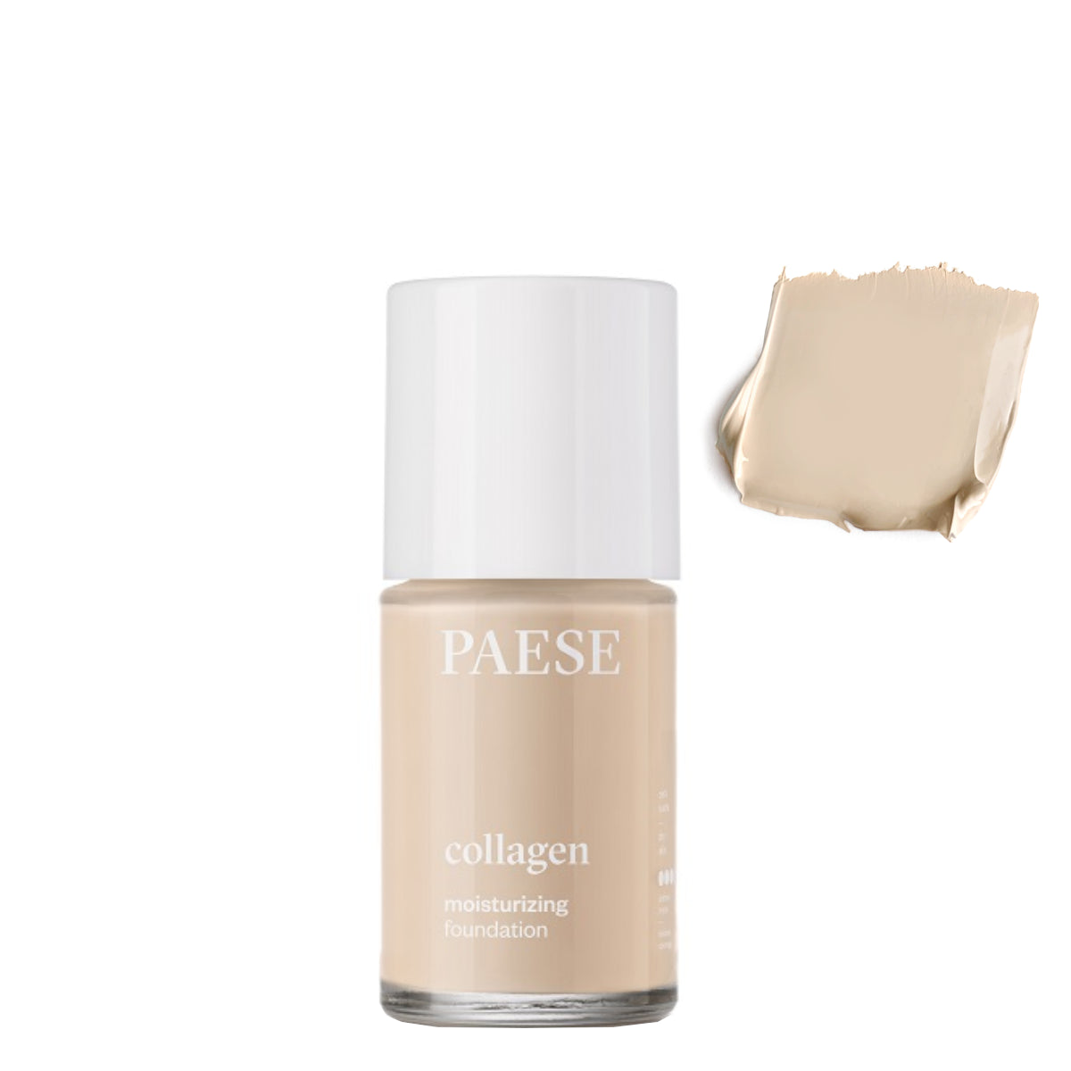 Paese Collagen Moisturising Foundation - 301C Nude - foundation container isolated on a white background