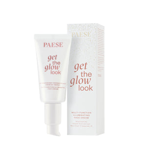 Paese Get The Glow Look Multi-Tasking Illuminating Face Cream - retail packaging on a white background