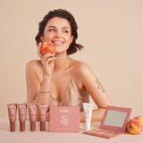 Paese Get The Glow Look Multi-Tasking Illuminating Face Cream - finished result shown on a model's face