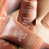 Paese Get The Glow Look Multi-Tasking Illuminating Foundation - finished result shown on a model's face