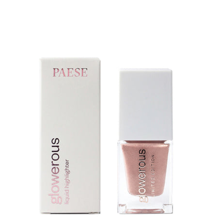 Paese GLOWEROUS Liquid Highlighter Sparkle Rose - powder compact with the shade visible on a white background