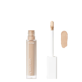 Paese My Skin Icon Covering Concealer - 01 Porcelain Beige - concealer tube and retail packaging on a white background