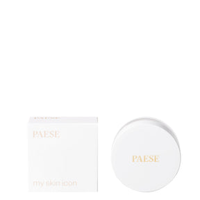 Paese My Skin Icon Mattifying Loose Powder - retail powder box on a white background