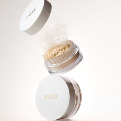 Paese My Skin Icon Mattifying Loose Powder - retail powder box on a white background