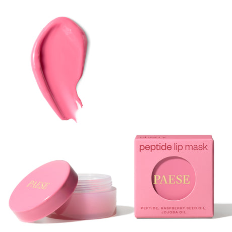 Paese Peptide Lip Mask Regenerating & Nourishing - Cherry - retail packaging on a white background