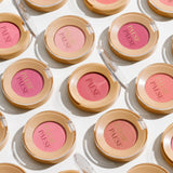 Paese Selfglow Cheek Blush - shade swatches shown beside the product