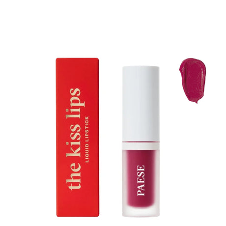 Paese The Kiss Lips Liquid Lipstick - 05 Raspberry Red - isolated on a white background