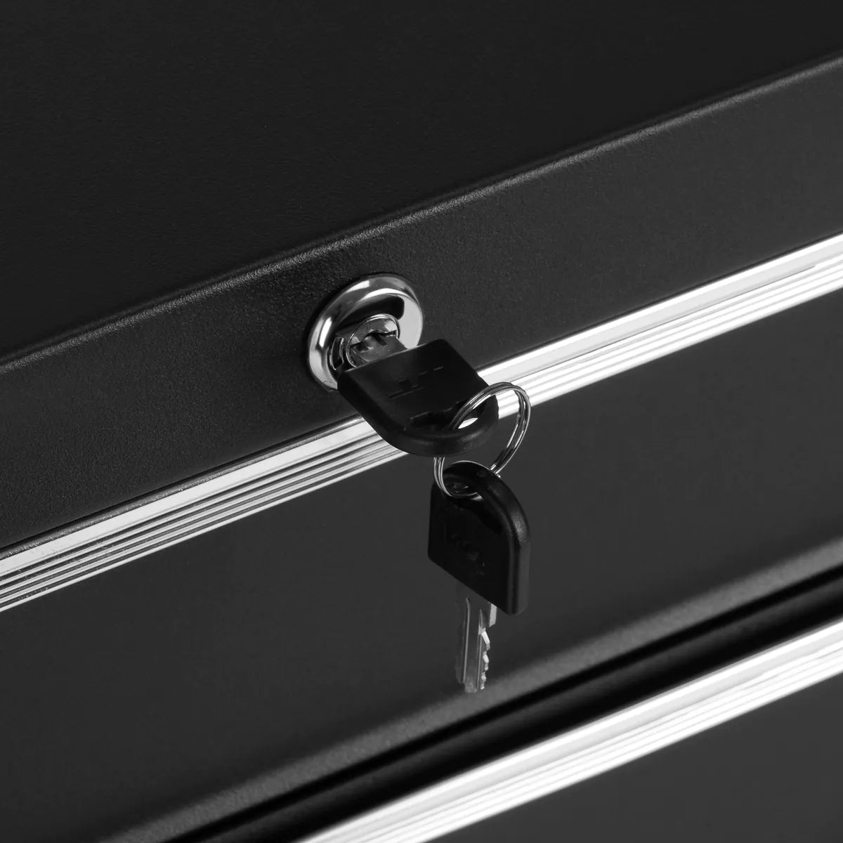 Key lock on Pro Ink 005 tattoo trolley drawers
