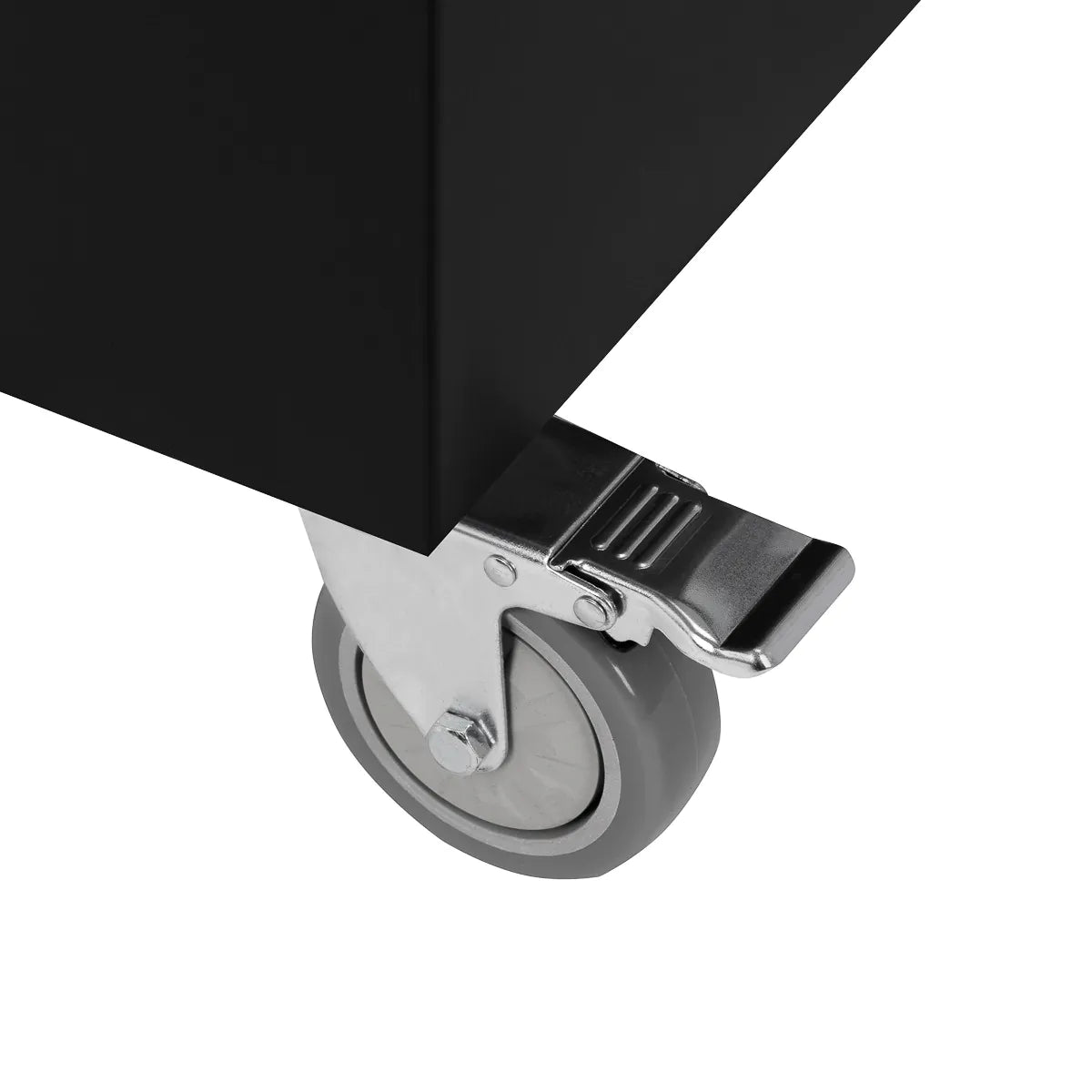 Lockable castor on Pro Ink 005 tattoo trolley