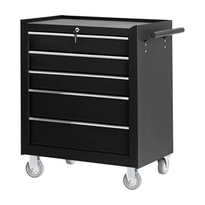 Pro Ink 005 black tattoo trolley with five drawers and side handle