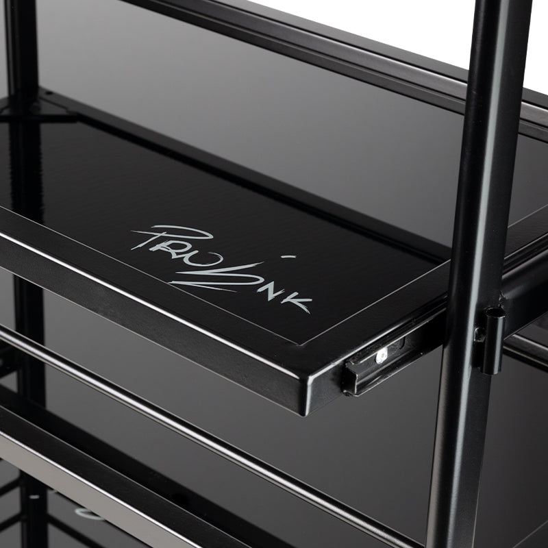 Pro Ink 1015 Tattoo Trolley Black - close-up of a construction detail
