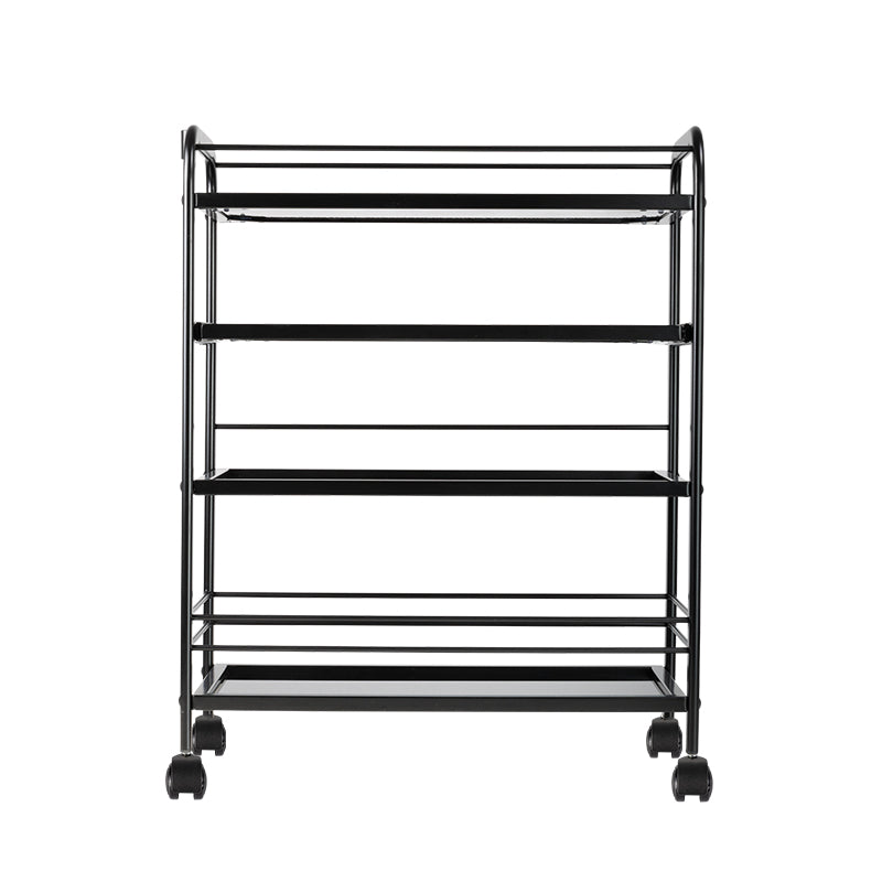 Pro Ink 1015 Tattoo Trolley Black - front view showing the storage and construction details