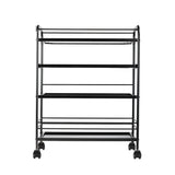 Pro Ink 1015 Tattoo Trolley Black - front view showing the storage and construction details