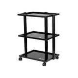 Pro Ink 1040 Tattoo Trolley Black - front view showing the storage and construction details