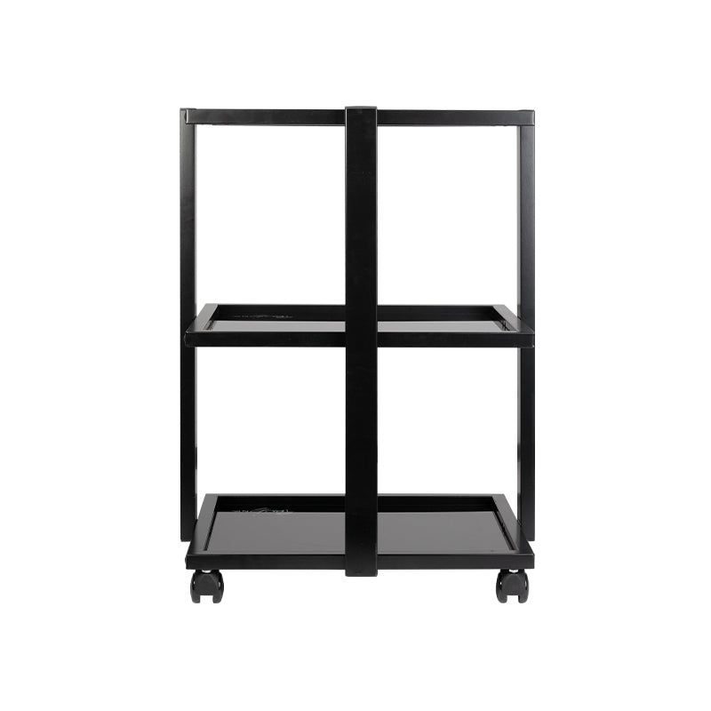 Pro Ink 1040 Tattoo Trolley Black - front view showing the storage and construction details