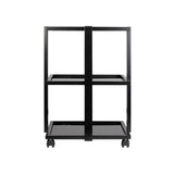 Pro Ink 1040 Tattoo Trolley Black - front view showing the storage and construction details