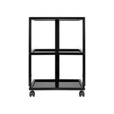 Pro Ink 1040 Tattoo Trolley Black - front view showing the storage and construction details