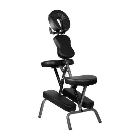 Pro Ink 1811B Tattoo Kneeling Chair - full product view at an angle on a white background