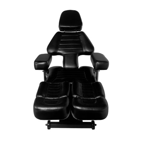 Pro Ink 606 Electric Tattoo Bed Black - full product view on a white background