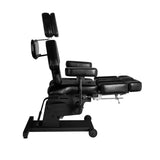 Pro Ink 606 Electric Tattoo Bed Black - full product view on a white background