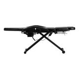 Pro Ink 610 Electric Tattoo Bed Black - close-up of the upholstery and adjustment details