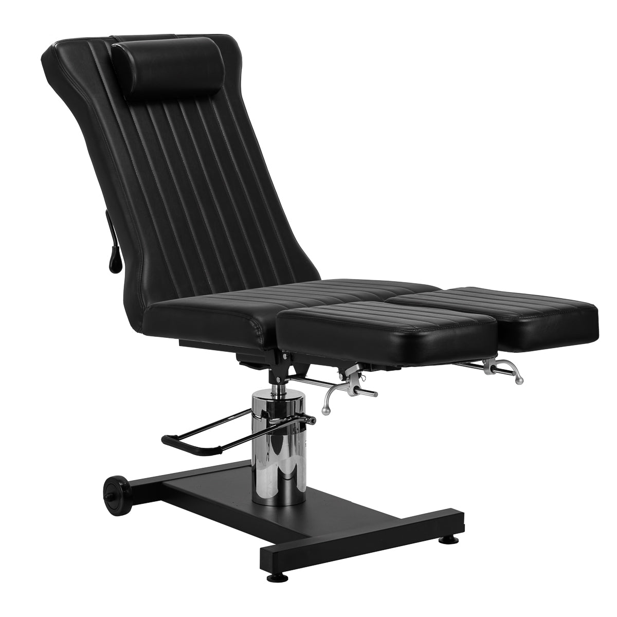 Pro Ink 611 Tattoo Bed Black - full product view on a white background