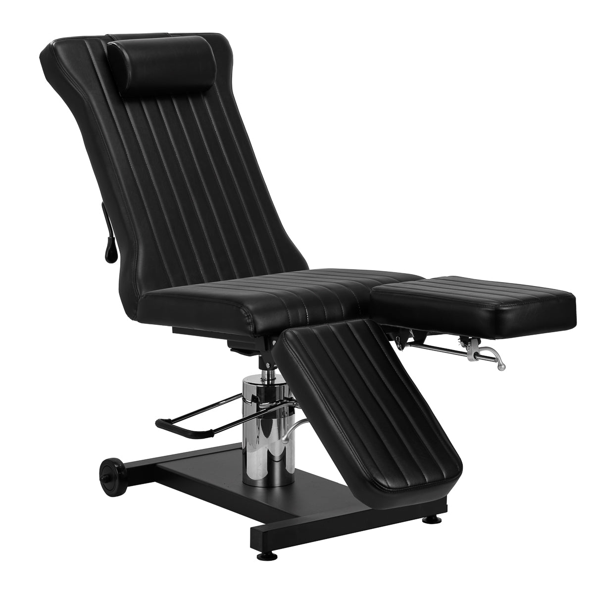 Pro Ink 611 Tattoo Bed Black - full product view on a white background