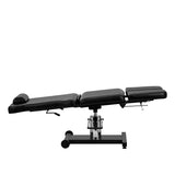 Pro Ink 611 Tattoo Bed Black - close-up of the upholstery and adjustment details