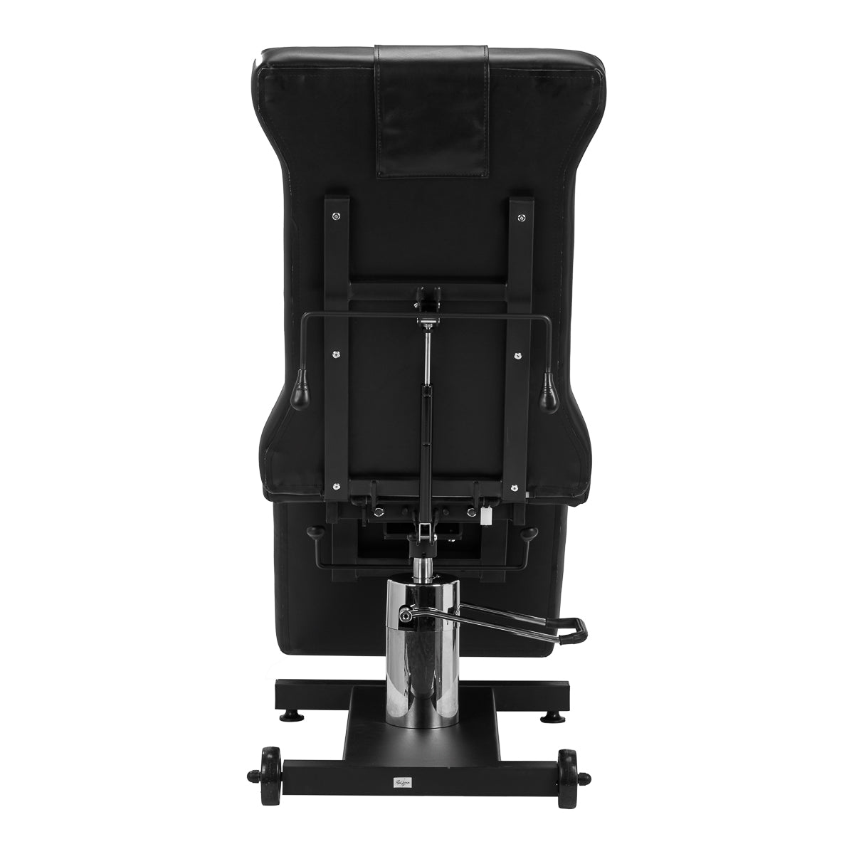 Pro Ink 612 Tattoo Bed Black - close-up of the upholstery and adjustment details