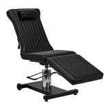 Pro Ink 612 Tattoo Bed Black - close-up of the upholstery and adjustment details