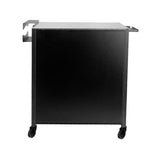 Pro Ink 702 Tattoo Trolley Black - front view showing the storage and construction details