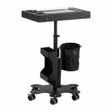 Pro Ink 716C Tattoo Trolley Black - front view showing the storage and construction details