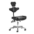 Pro Ink 973 Tattoo Chair Black - full product view at an angle on a white background