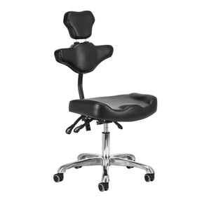 Pro Ink 973 Tattoo Chair Black - full product view at an angle on a white background