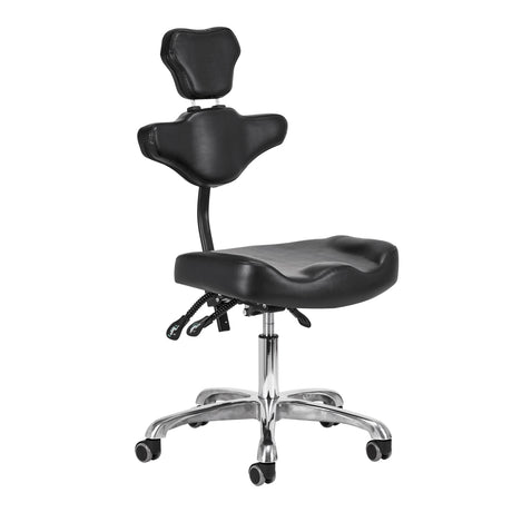 Pro Ink 973 Tattoo Chair Black - full product view at an angle on a white background